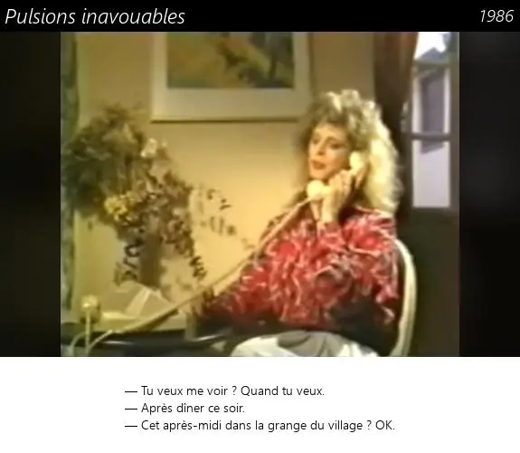 Vignette : Pulsions inavouables